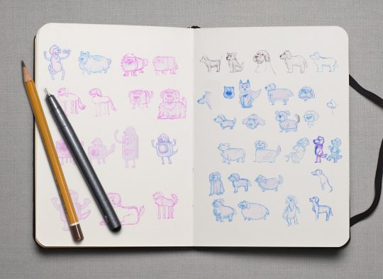 Sketchbook MockUp PSD