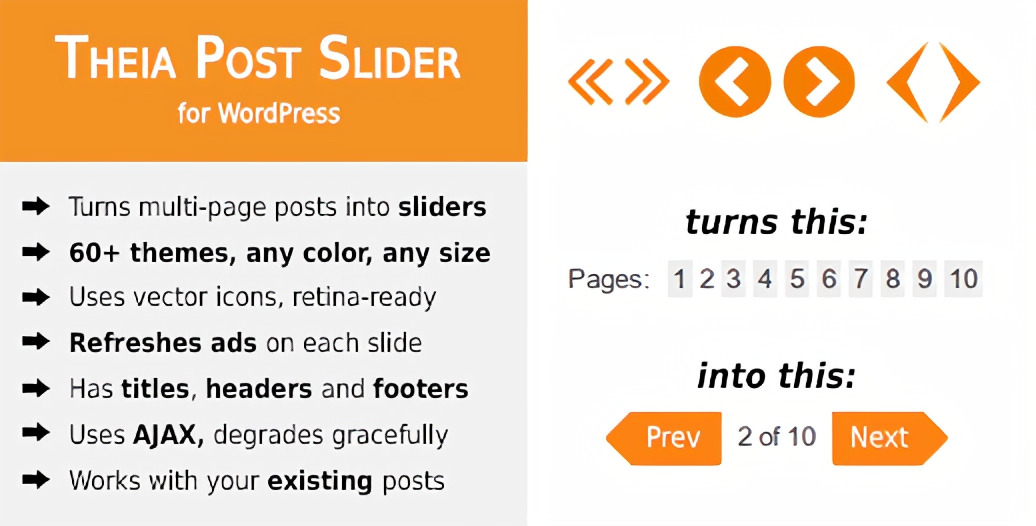 Theia Post Slider for WordPress