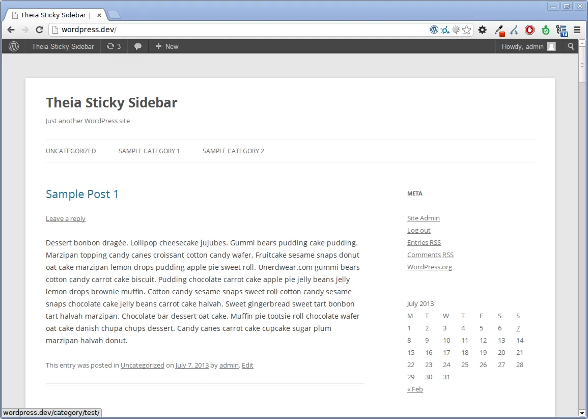 The Twenty Twelve homepage